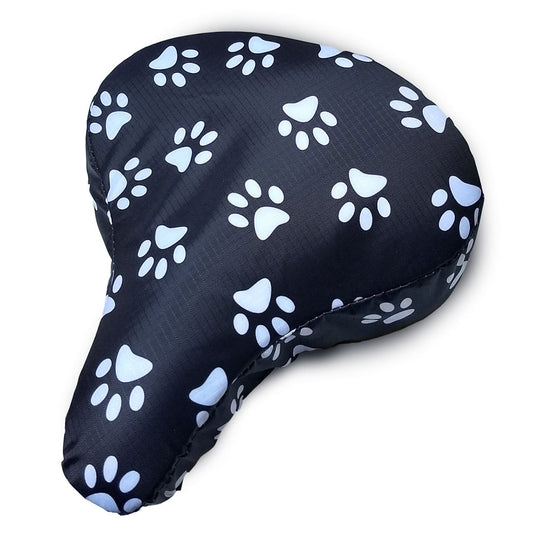 Bike Seat Cover Padded- Dog Paws