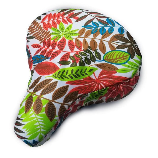 Bike Seat Cover Padded- Wild Tropical