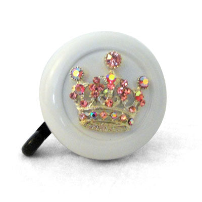 Bike Bell- Rhinestone White Princess