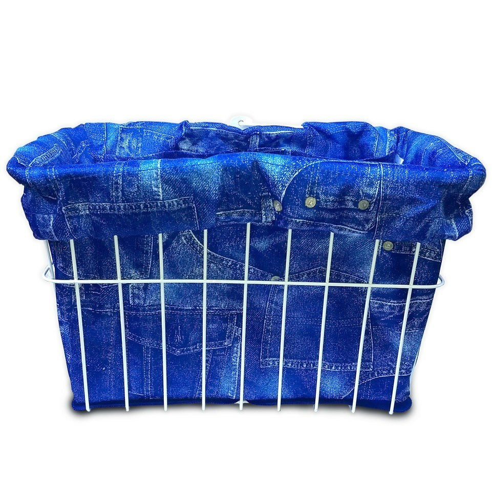 Bike Basket Liner, Blue Jean (Denim)