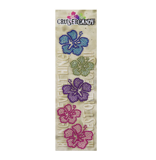 Hibiscus Rhinestone Decals