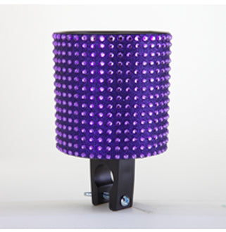 Purple Black Rhinestone Drink Holder