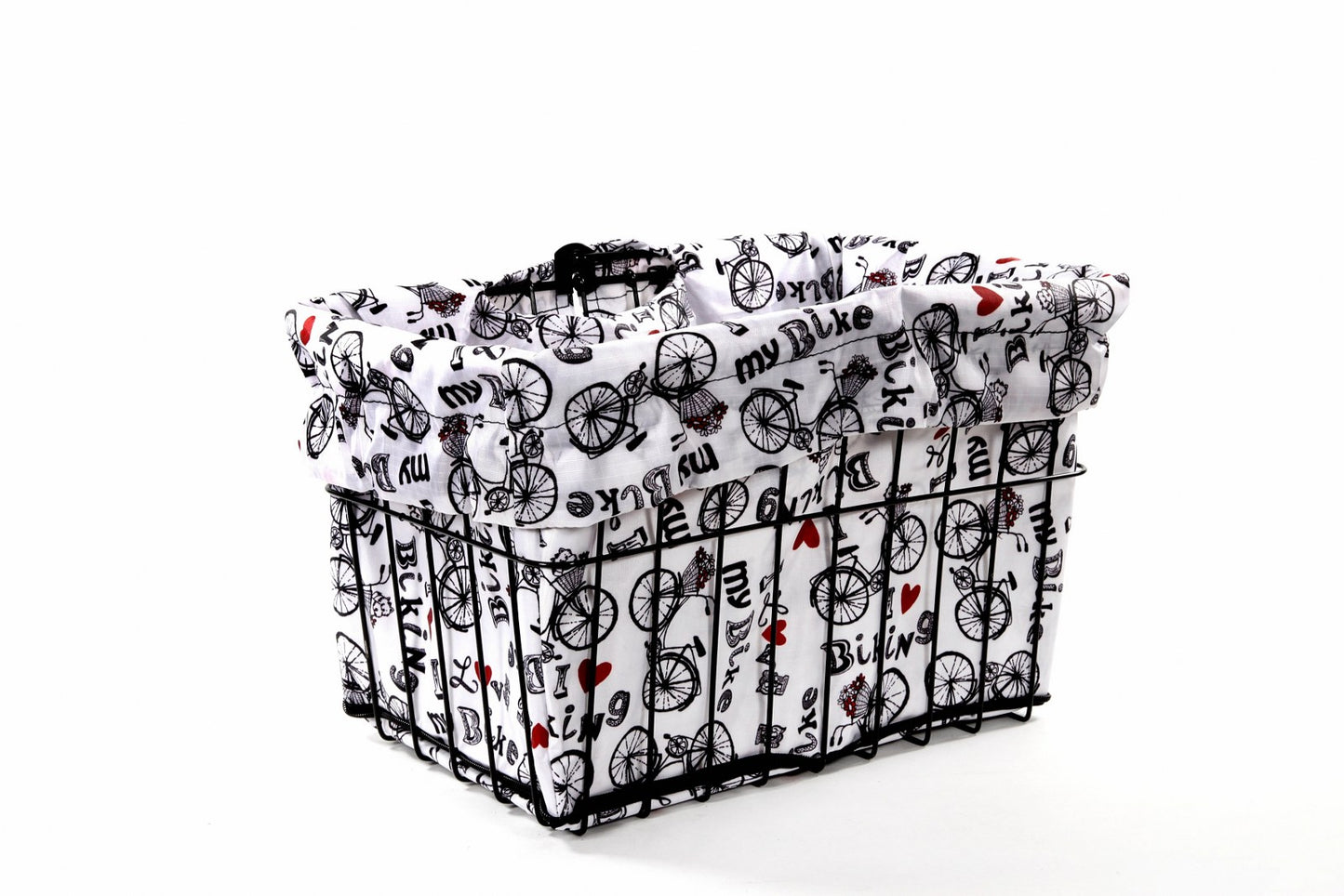 Bike Basket Liner- I Love My BIKE