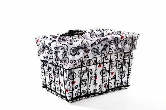 Bike Basket Liner- I Love My BIKE
