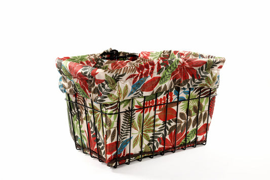 Bike Basket Liner- Wild Tropical