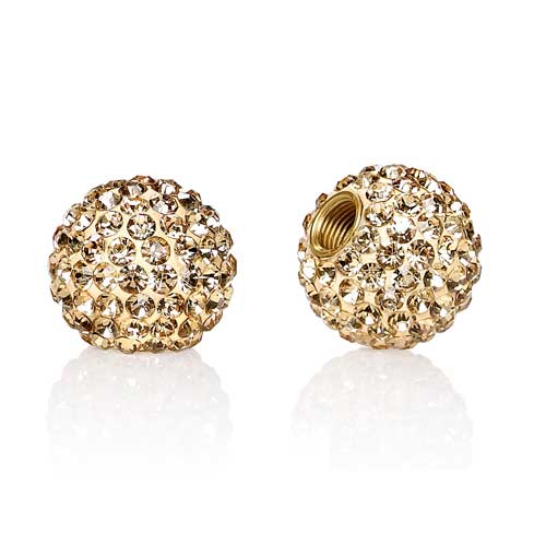 Jonquil Crystal Valve Caps