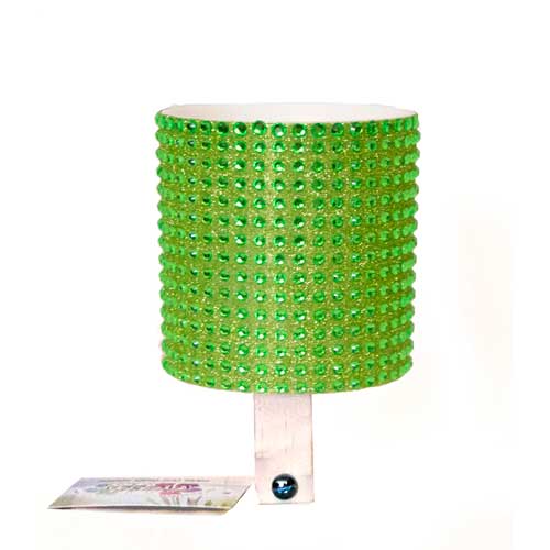 Green Rhinestone Drink Holder