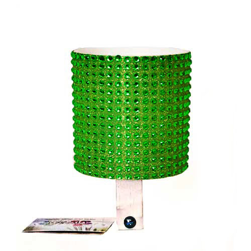 Dark Green Rhinestone Drink Holder