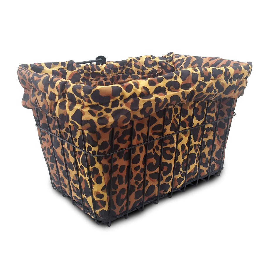 Bike Basket Liner- Leopard