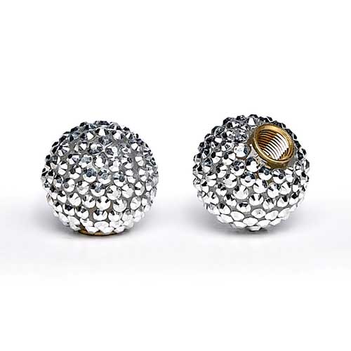 Mirage Silver Bling Valve Caps