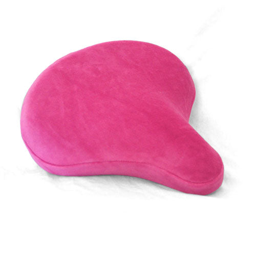 Bike Seat Cover- Pink Soft Velour