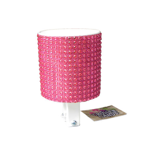 Bike Drink Holder, Pink BubbleGum Rhinestone