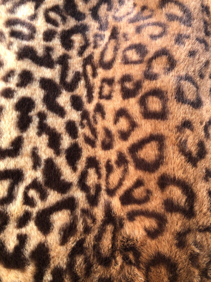Super Plush Leopard Bike Basket Liner