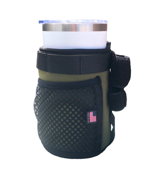 E-Bike Drink Holder & Bike Cell Phone Holder Neoprene - Olive