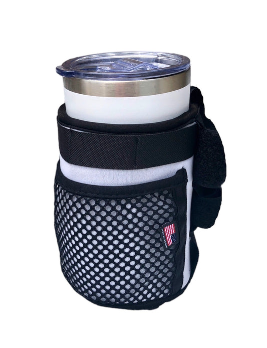 E-Bike Drink Holder & Bike Cell Phone Holder Neoprene - White