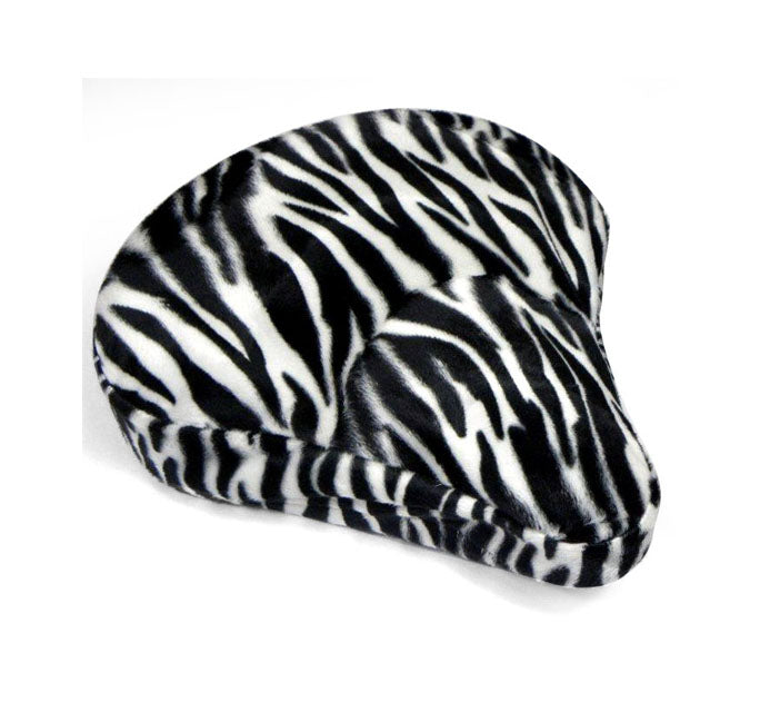 Bike Seat Cover- Zebra Velour